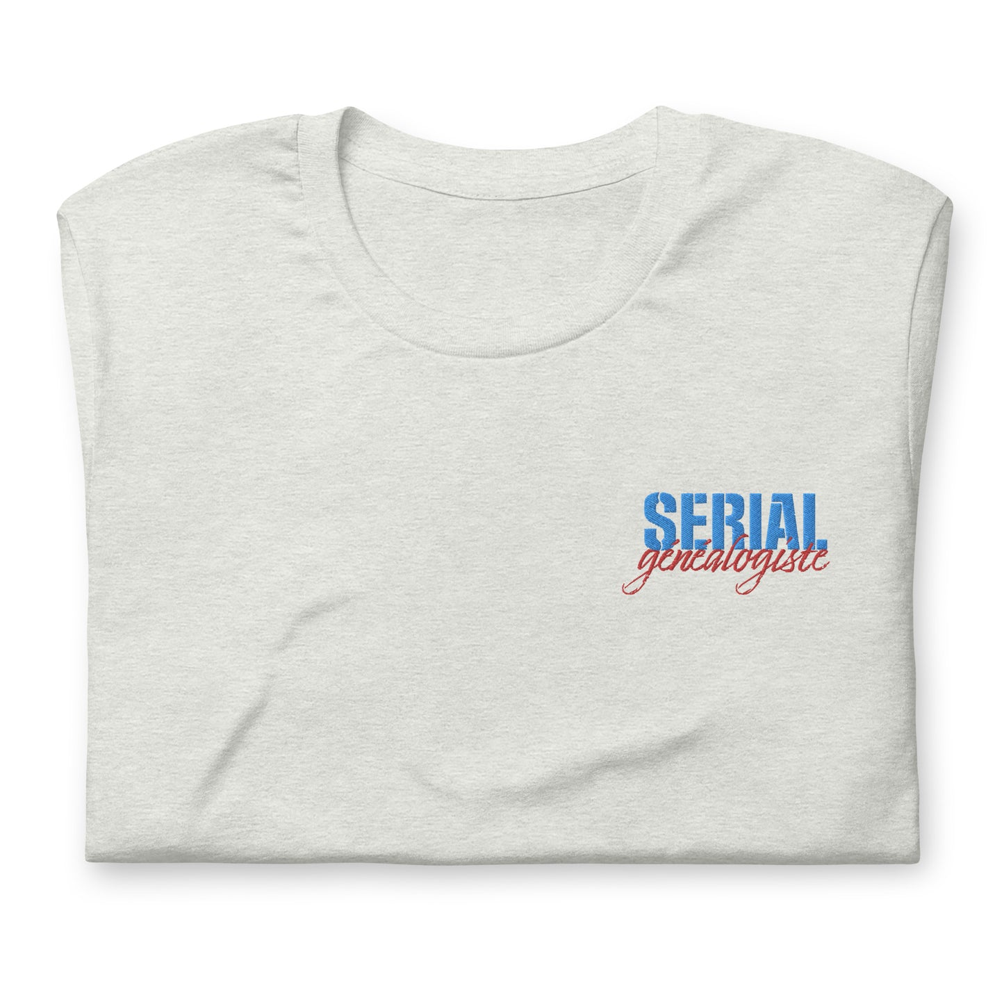 T-shirt unisexe - Broderie "Serial généalogiste" V2