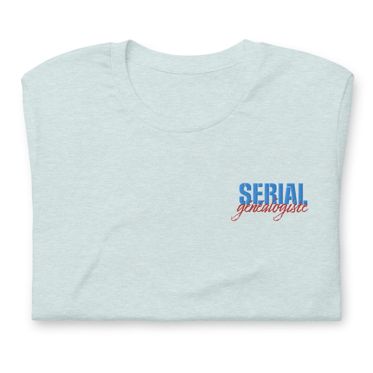 T-shirt unisexe - Broderie "Serial généalogiste" V2