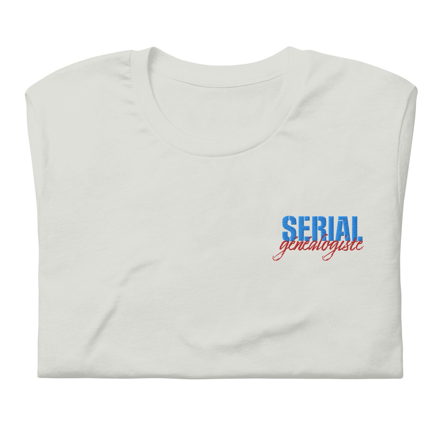 T-shirt unisexe - Broderie "Serial généalogiste" V2