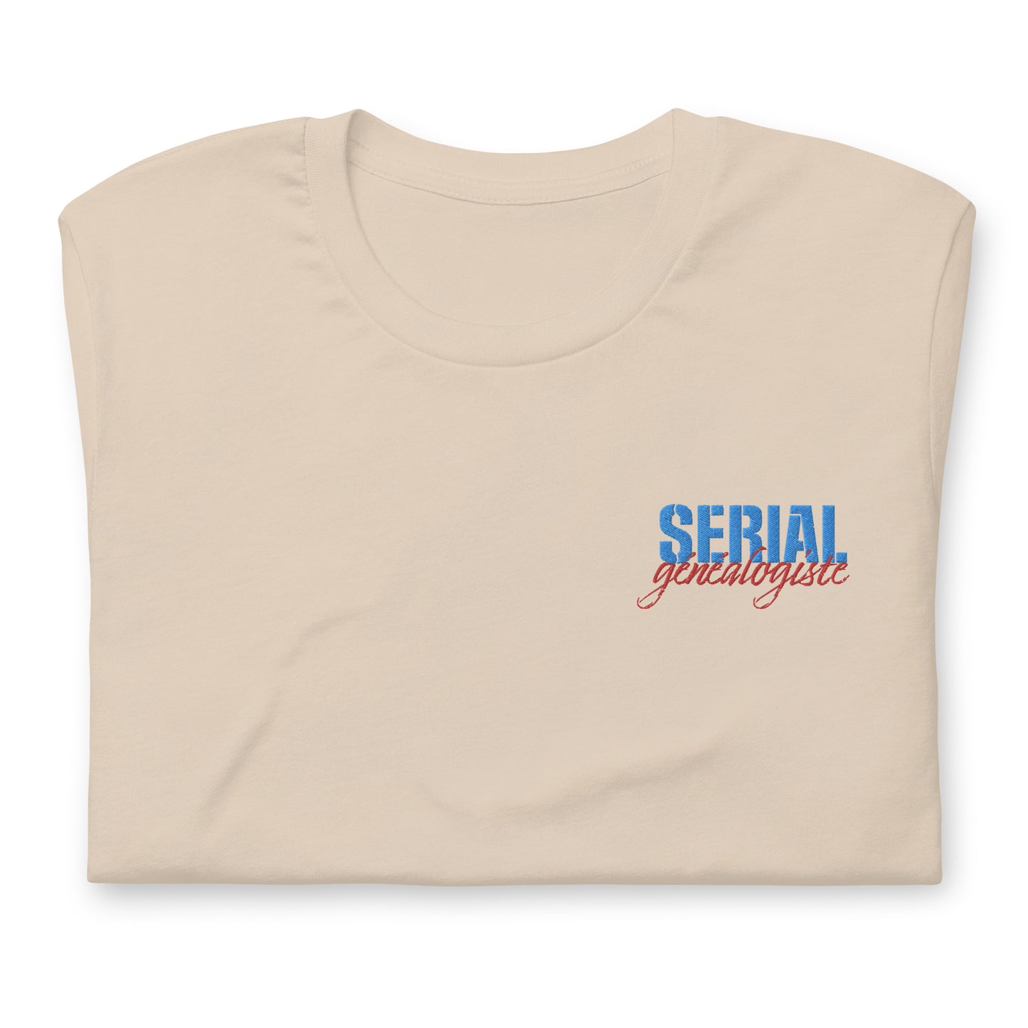 T-shirt unisexe - Broderie "Serial généalogiste" V2