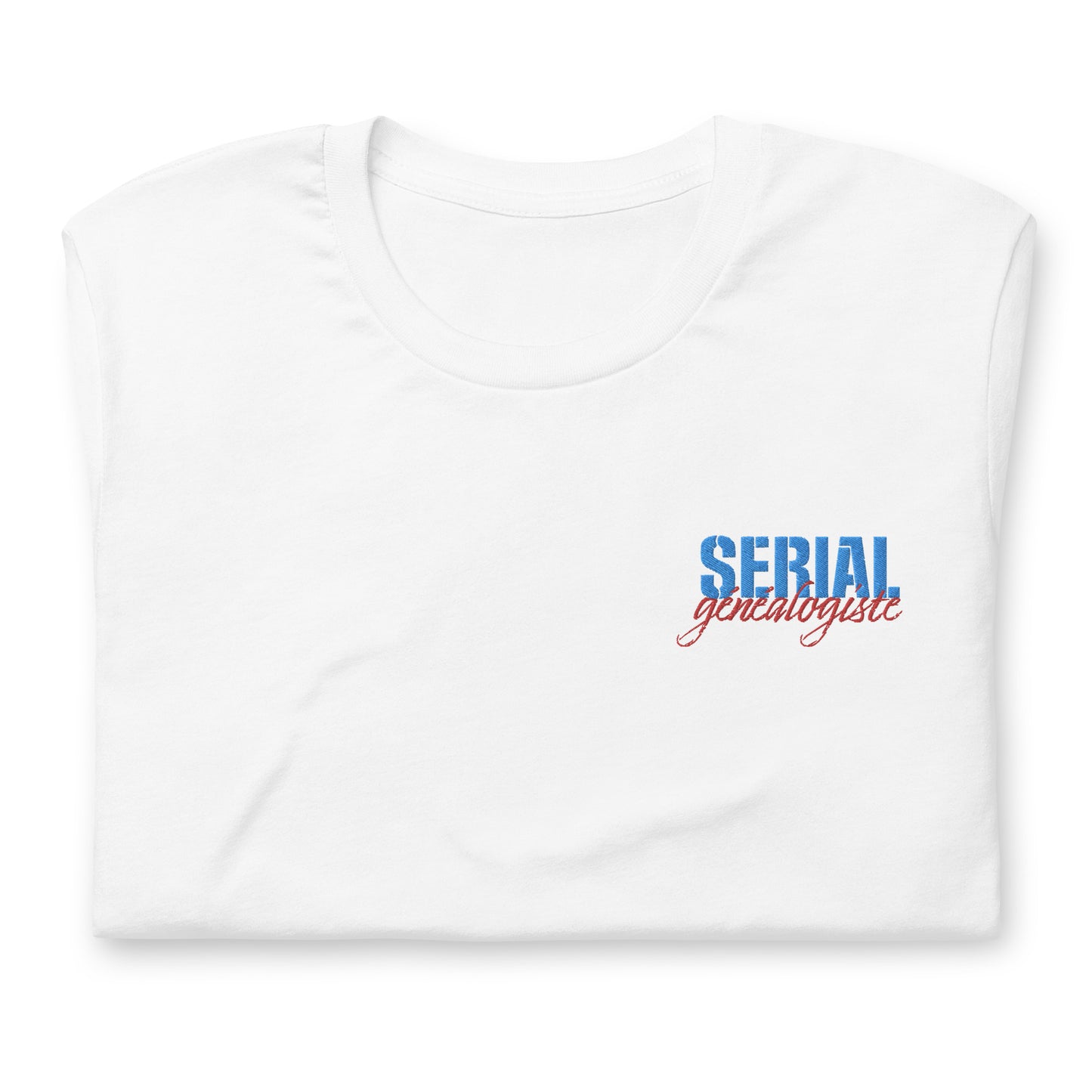 T-shirt unisexe - Broderie "Serial généalogiste" V2