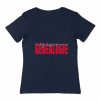 T-shirt Femme Col V - « Passion généalogie »