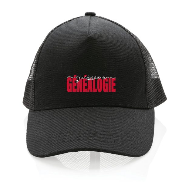 Casquette coton recyclé - « Passion généalogie »