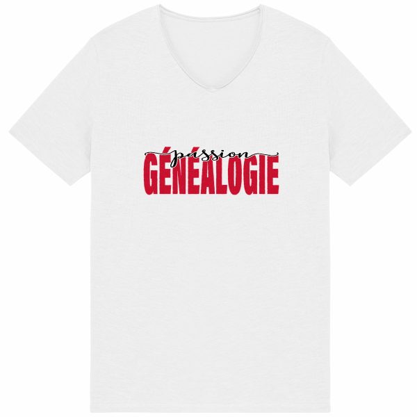 T-shirt Homme Slub - « Passion généalogie »