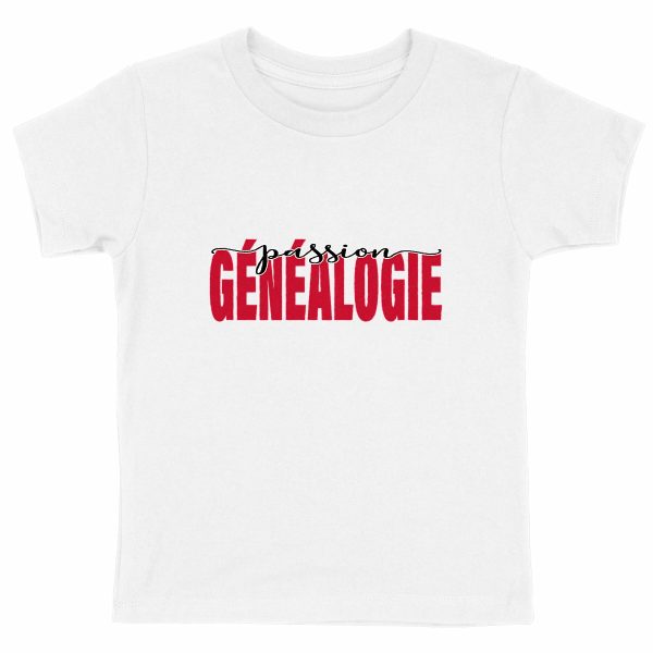 T-shirt Enfant coton biologique - « Passion généalogie »