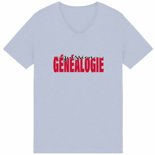 T-shirt Homme Slub - « Passion généalogie »