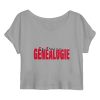 Crop top Femme - « Passion généalogie »