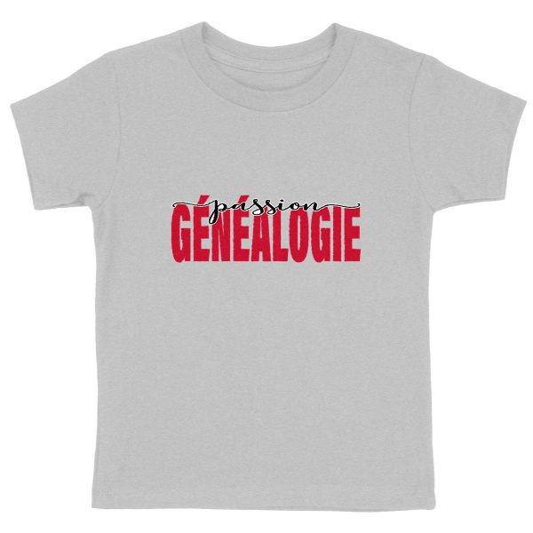 T-shirt Enfant coton biologique - « Passion généalogie »