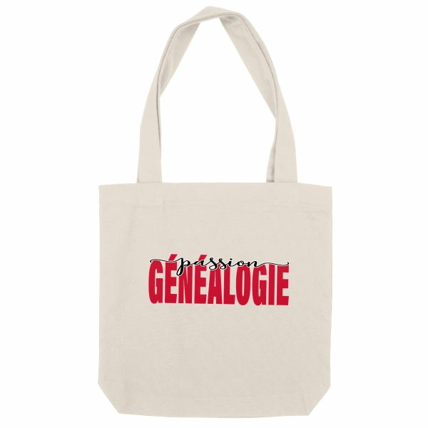 Tote Bag recyclé - « Passion Généalogie »