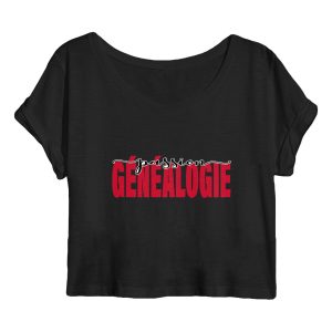 Crop top Femme - « Passion généalogie »