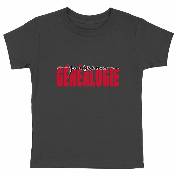 T-shirt Enfant coton biologique - « Passion généalogie »