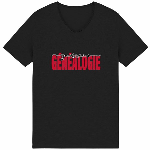 T-shirt Homme Slub - « Passion généalogie »
