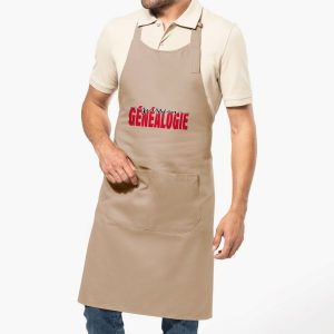 Tablier coton biologique - « Passion généalogie »