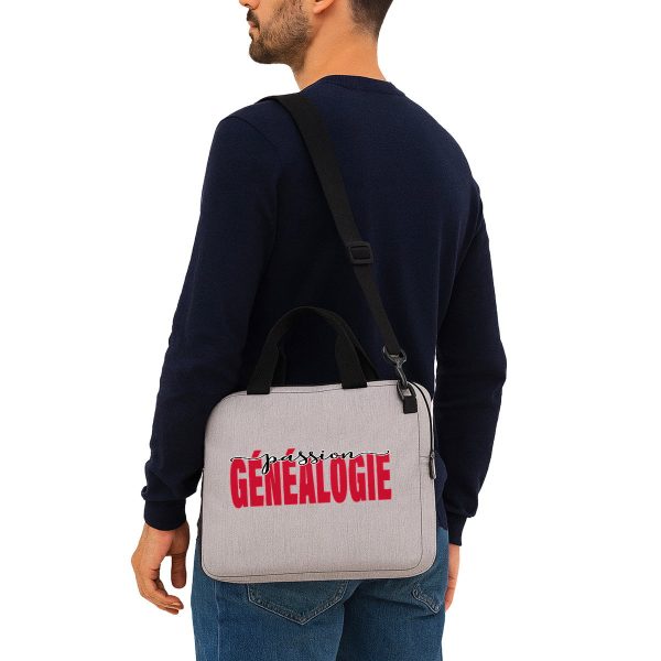 Sac pour ordinateur portable - « passion généalogie »