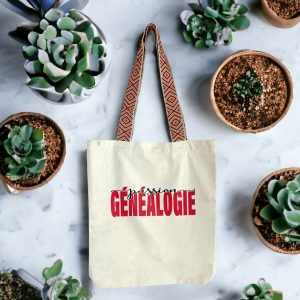 Totebag ethnique - « Passion généalogie »