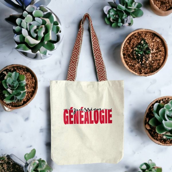 Totebag ethnique - « Passion généalogie »